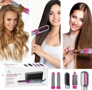 VENEUX® 5-in-1 Airstyler Föhnborstel Grijs