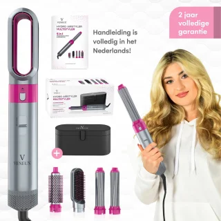 VENEUX® 5-in-1 Airstyler Föhnborstel Grijs