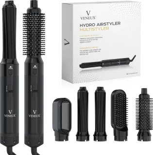 VENEUX® 5-in-1 Föhnborstel Zwart
