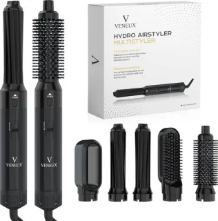 VENEUX® 5-in-1 Föhnborstel Zwart