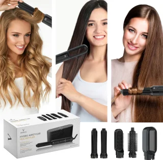 VENEUX® 5-in-1 Föhnborstel Zwart