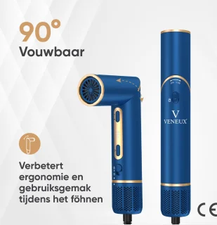 VENEUX 8-in-1 Airstyler Blauw/Goud