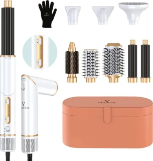 VENEUX 8-in-1 Airstyler Wit Goud