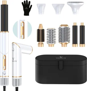 VENEUX® 8-in-1 Airstyler Wit/Goud