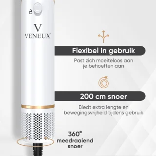 VENEUX® 8-in-1 Airstyler Wit/Goud
