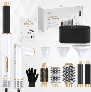 VENEUX® 8-in-1 Airstyler Wit/Goud