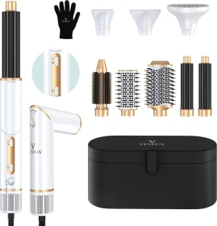 VENEUX® 8-in-1 Airstyler Wit/Goud