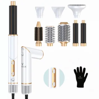 VENEUX 8-in-1 Airstyler Wit/Goud
