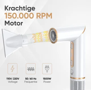 VENEUX 8-in-1 Airstyler Wit/Goud