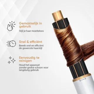 VENEUX 8-in-1 Airstyler Wit/Goud
