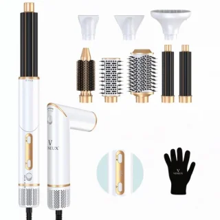 VENEUX 8-in-1 Airstyler Wit/Goud