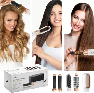VENEUX® Airstyler Föhnborstel Wit