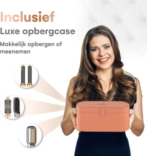 VENEUX Föhnborstel 5-in-1 Multistyler Grijs Goud