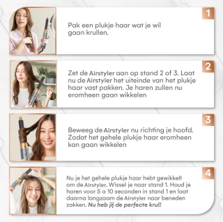 VENEUX Föhnborstel 5-in-1 Multistyler Grijs Goud
