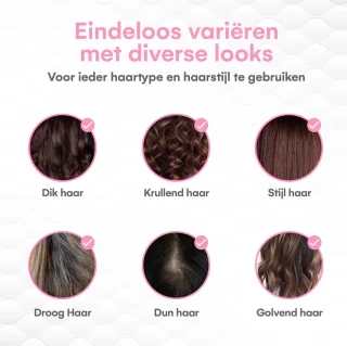 VENEUX Föhnborstel 5-in-1 Multistyler Grijs