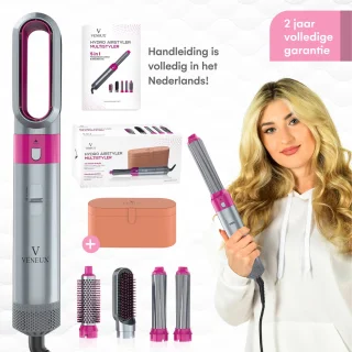 VENEUX Föhnborstel 5-in-1 Multistyler Grijs