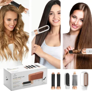 VENEUX Föhnborstel 5-in-1 Multistyler Wit