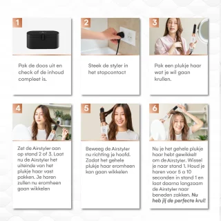 VENEUX Föhnborstel 5-in-1 Multistyler Wit