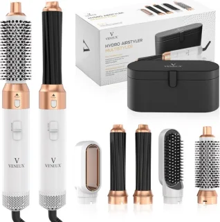 VENEUX Föhnborstel 5-in-1 Multistyler Wit