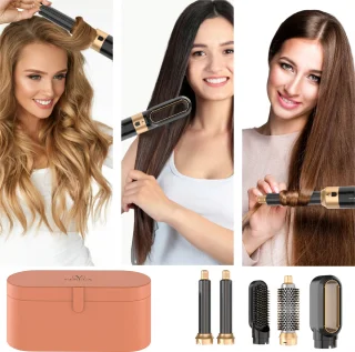 VENUEX Föhnborstel 5-in-1 Multistyler Zwart Goud