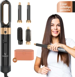 VENUEX Föhnborstel 5-in-1 Multistyler Zwart Goud