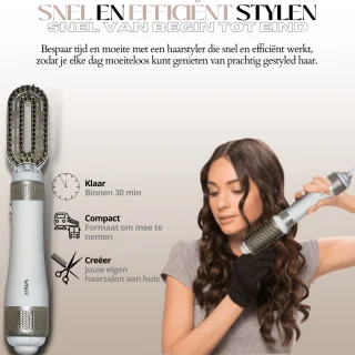 VGR 4-in-1 Krulborstel en Krultang Multi Styler