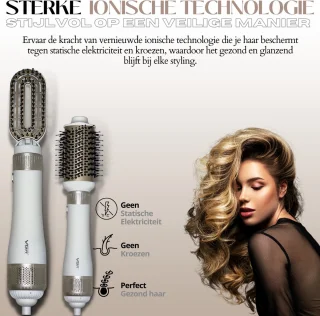 VGR 4-in-1 Krulborstel en Krultang Multi Styler