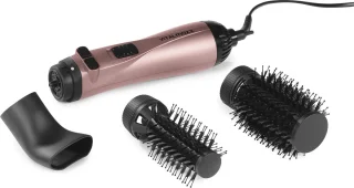 VITALmaxx stylingborstel met 3 opzetstukken antraciet/roze goud