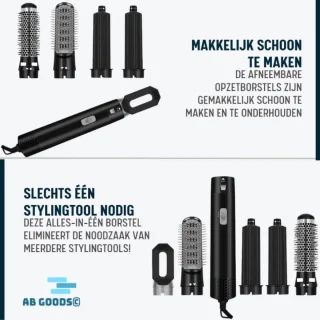V&M Beauty Airstyler 7-in-1 Krultang Zwart