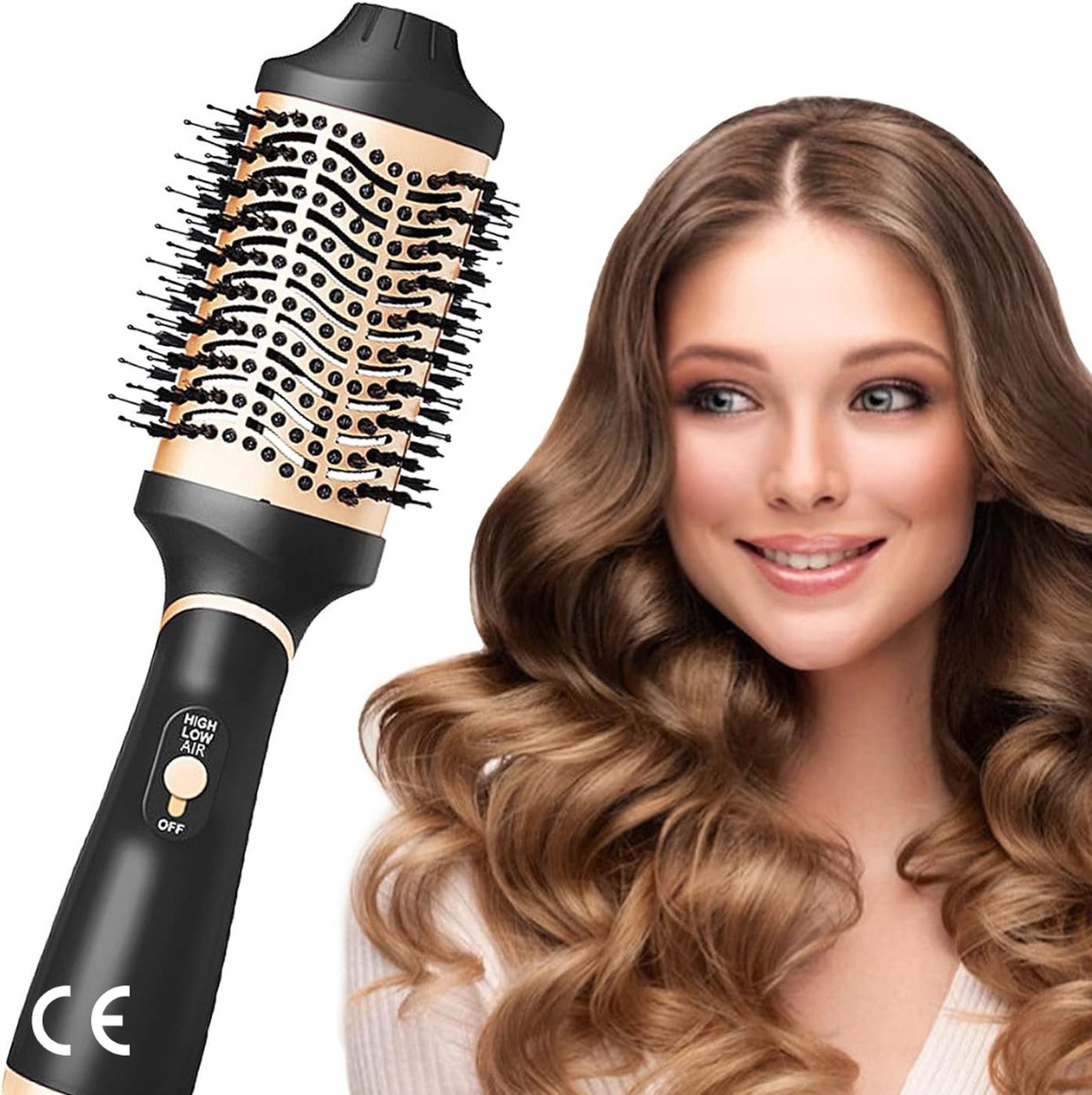 De Warmeluchtborstel 5-in-1 Titanium Coating 1000W in één oogopslag