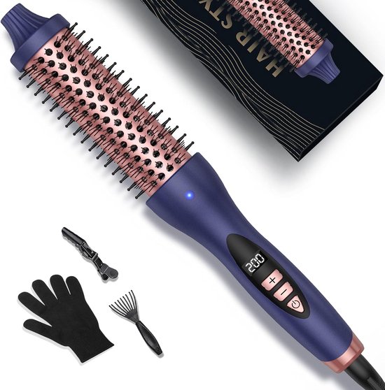Warmteborstel Krulborstel Föhnborstel Blauw