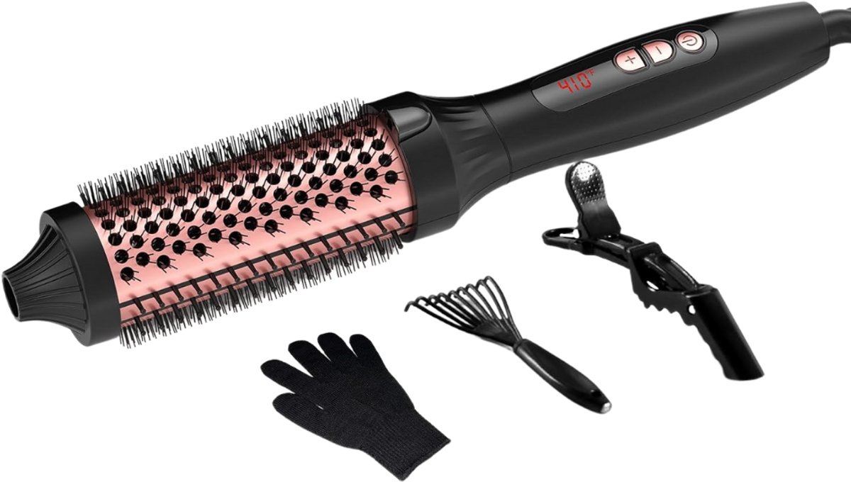 De Warmteborstel Krulborstel Fohnbostel Zwart in één oogopslag