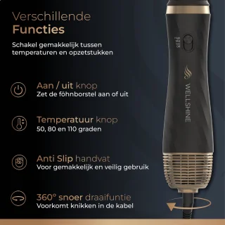 Wellshine 4-in-1 Fohnborstel Multistyler