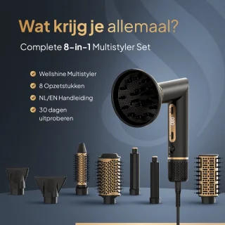 Wellshine Airstyler Pro Multistyler Roterende Fohnborstel