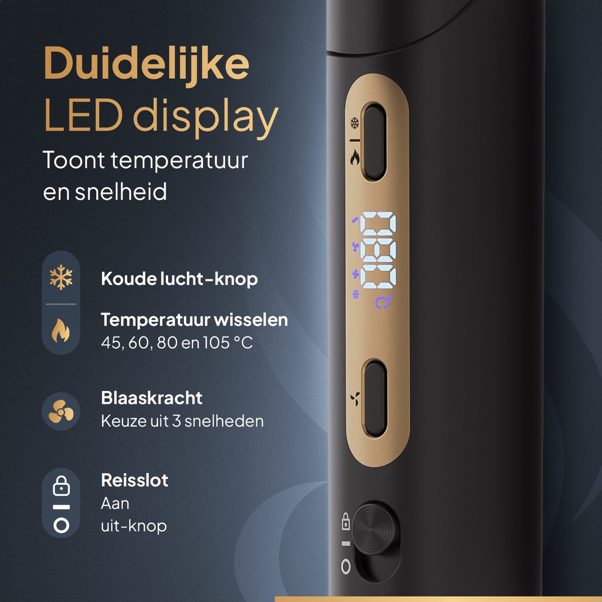 Wellshine Airstyler Pro Multistyler Roterende Fohnborstel