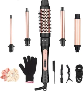 White-label Fohnborstel 5-in-1 Zwart Roségoud