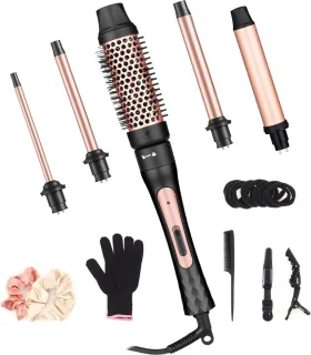 White-label Fohnborstel 5-in-1 Zwart Roségoud