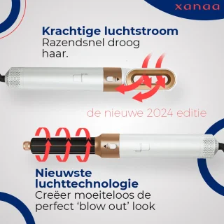 XANAA® 5-in-1 Multi Styler Pro (Grijs/Lila) 2025