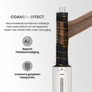 Yajaime® Airstyler Multistyler 7-in-1 Wit/Zilver