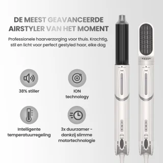 Yajaime® Airstyler Multistyler 7-in-1 Wit/Zilver