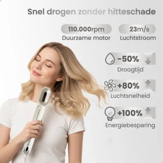 Yajaime® Airstyler Multistyler 7-in-1 Wit/Zilver