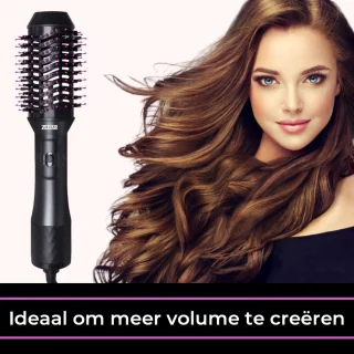 Zedar Magic Brush 3-in-1 Föhnborstel 1200W Zwart/Roze