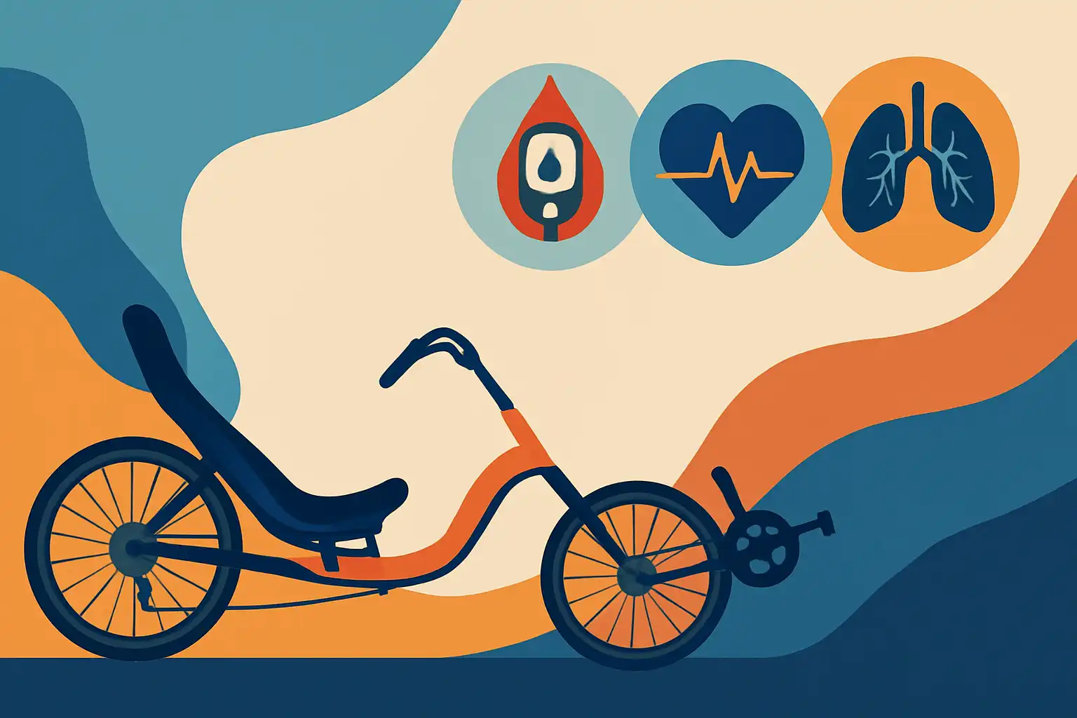 Ligfiets bij chronische aandoeningen: hoe je veilig traint met diabetes, hart- of longproblemen