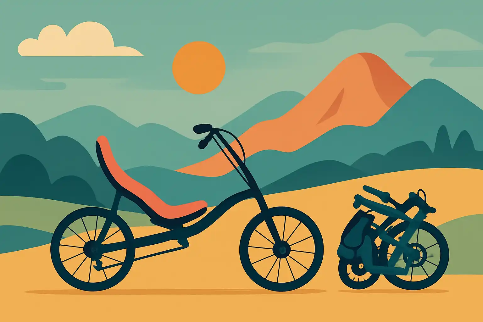 Op vakantie met je ligfiets: zo kies je een compacte of opvouwbare ligfiets voor trainen onderweg
