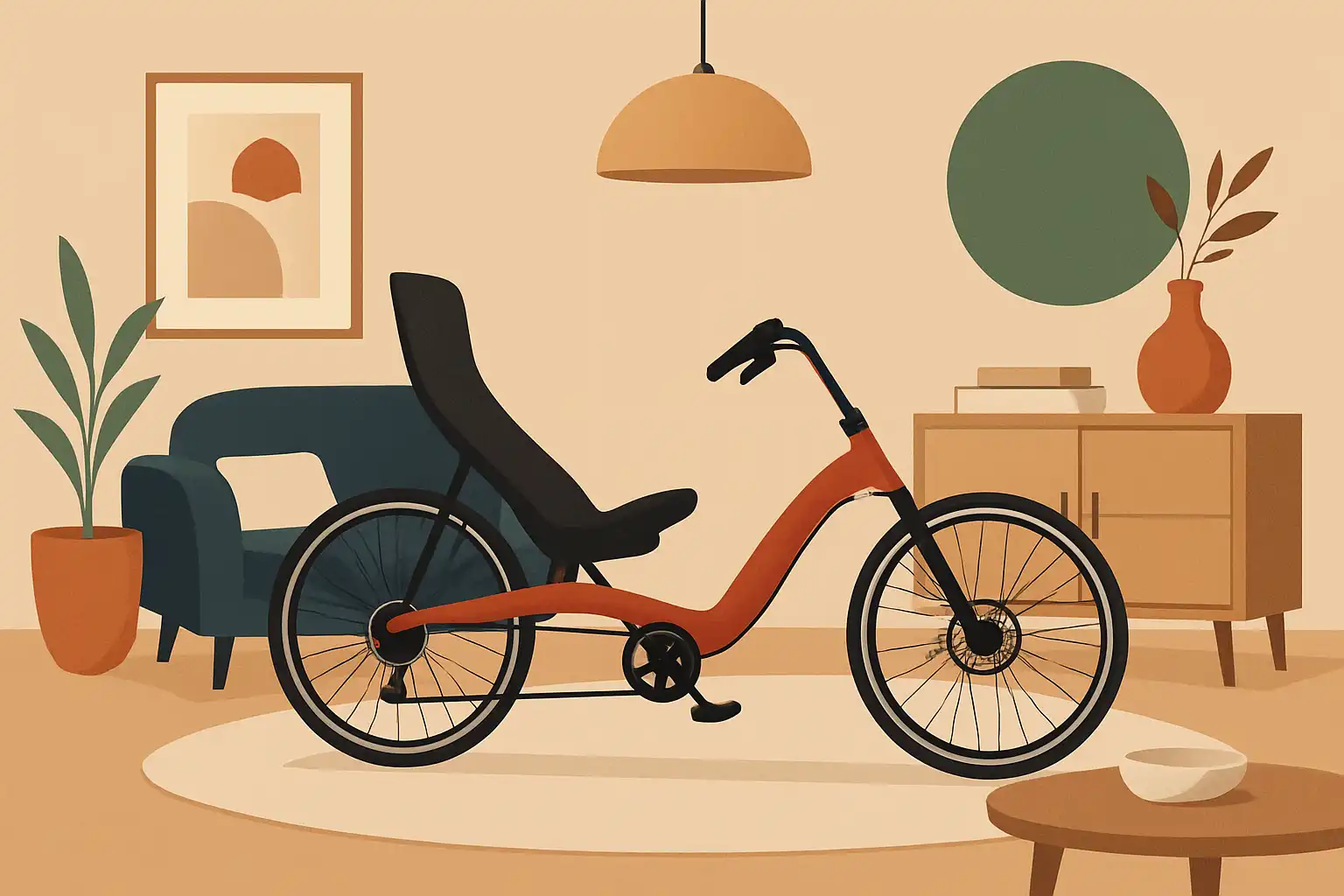 Verberg je ligfiets stijlvol: interieurtips zodat je apparaat moeiteloos in je woonkamer past