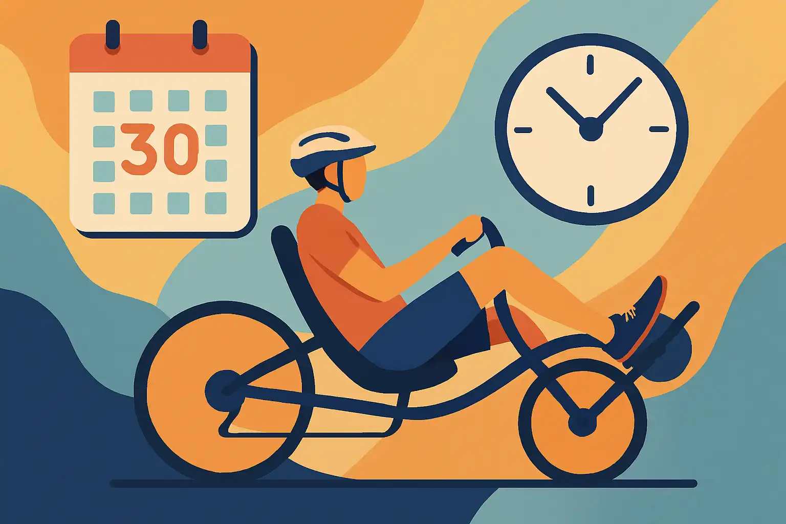 Wat er gebeurt als je 30 dagen dagelijks 20 minuten op de ligfiets fietst