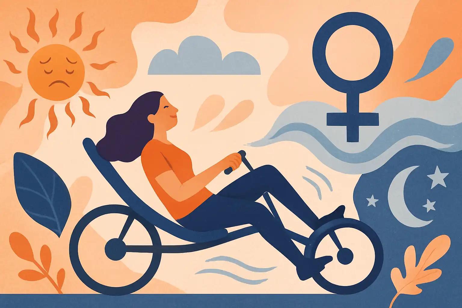 Zo gebruik je de ligfiets bij de menopauze: routines voor minder opvliegers, betere slaap en meer energie