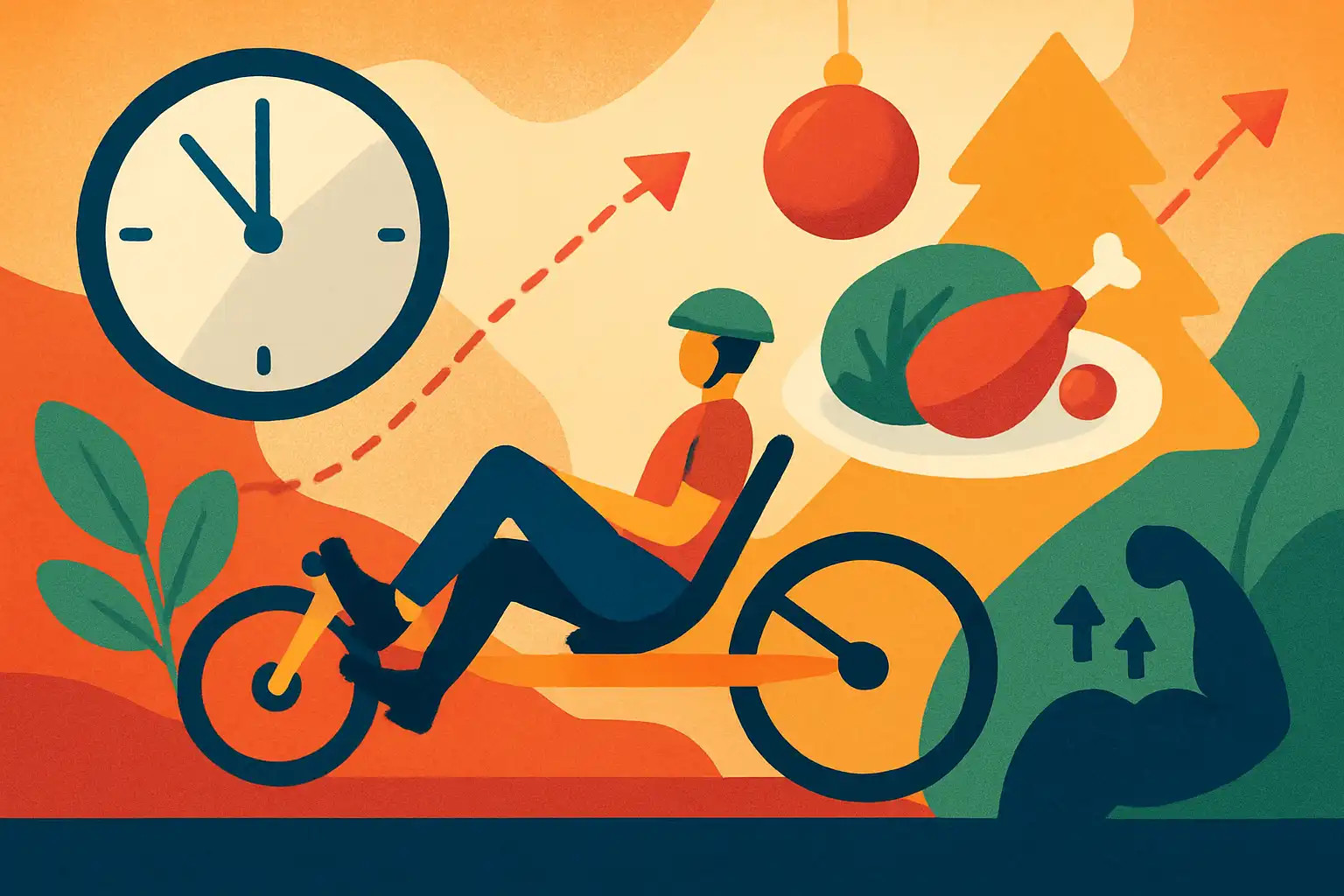 Zo houd je je ligfiets-training vol tijdens drukke feestdagen: slimme routines, cheatmaaltijden en herstelstrategieën