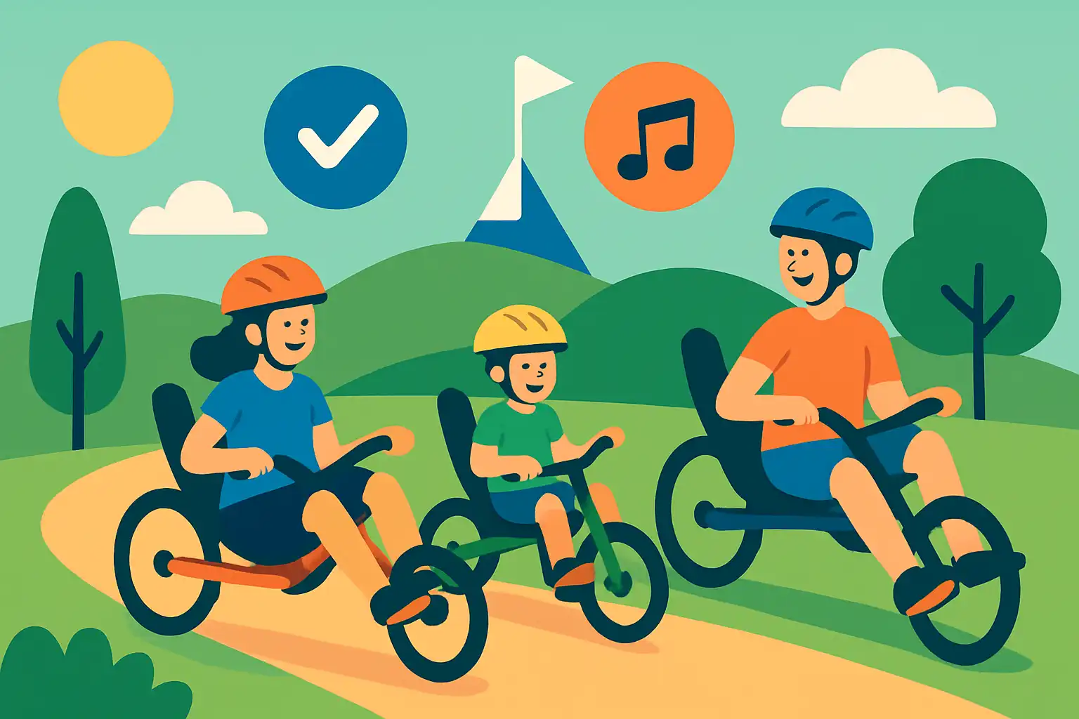 Zo maak je ligfietsen leuk voor het hele gezin: challenges, playlists en veilige kids‑vriendelijke routines