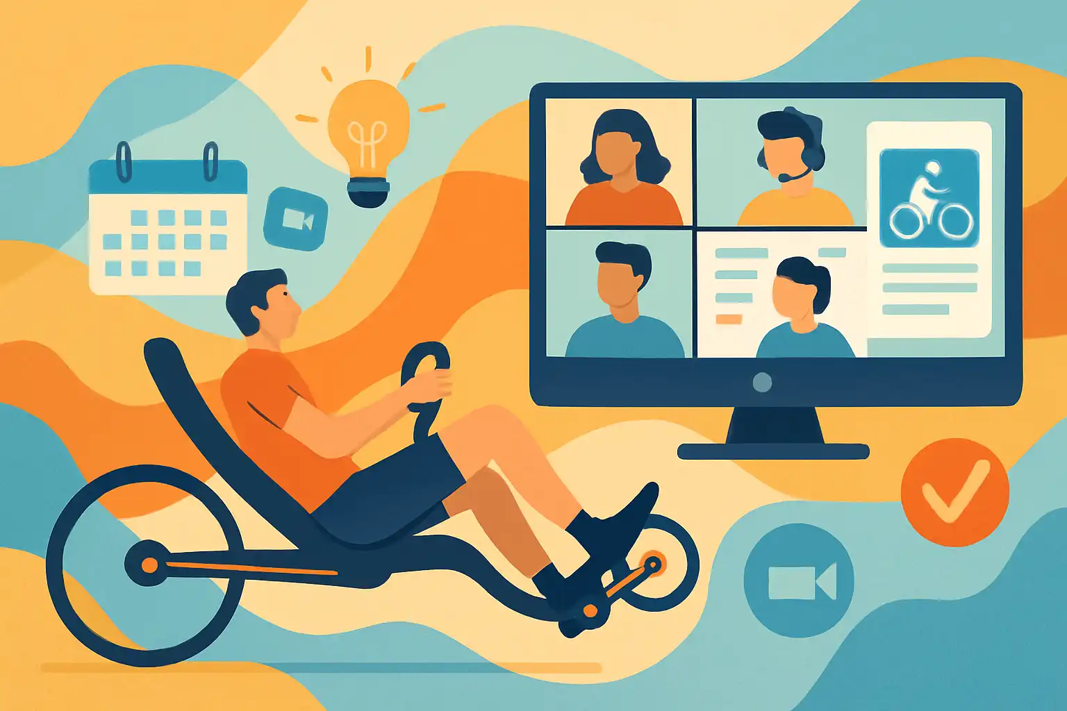 Zo organiseer je een virtueel ligfiets-event: tools, formats en tips voor maximaal plezier